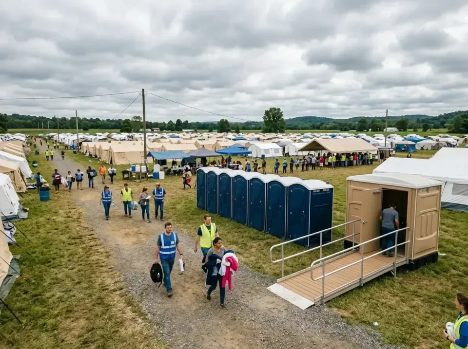 disaster-relief-camp-restrooms-010 — frequently asked questions, Dumpster & Portable Bathrooms Rental in Rheems, PA